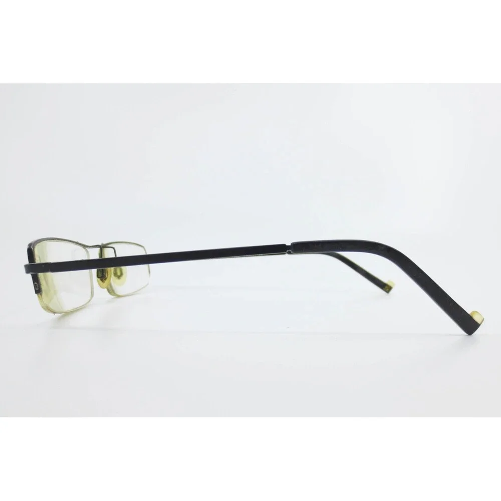 Randy Jackson 1006 Black Semi Rimless Rectangular Eyeglass Frames C.021
